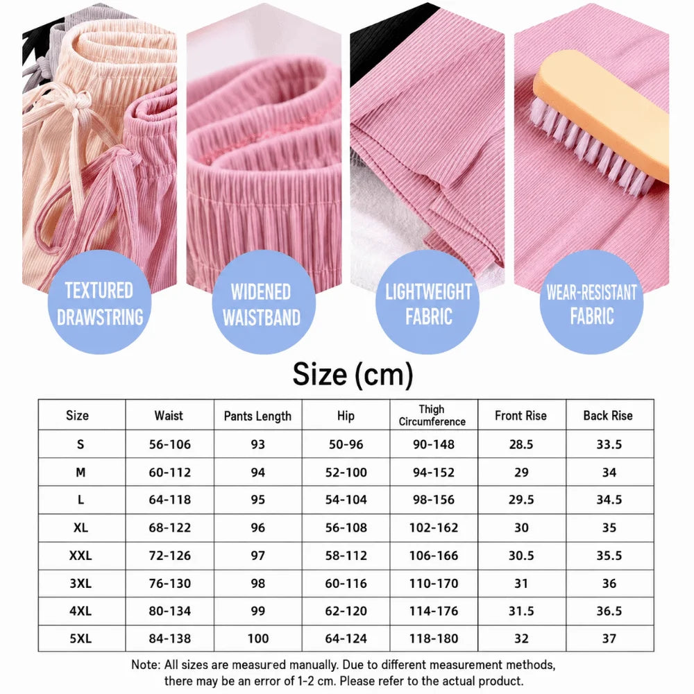 Dam Vida Byxor med Elastisk Midja – Lös Passform i Andningsbart Tyg, 3 Färger, M–XL