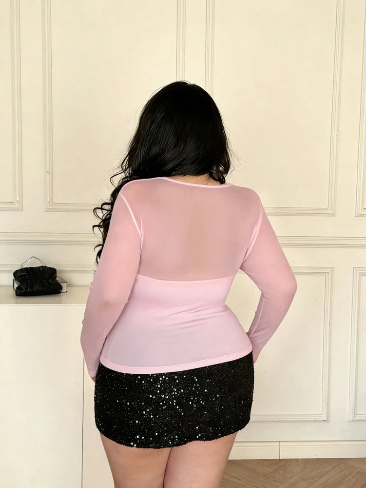 New Spring/Summer Collection: Plus-Size Fashionable Y2K-Style T-Shirt – Perfect for Everyday Wear, Flattering and Slimming
