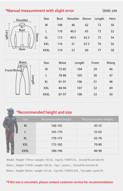 Men's Motorcycle Jackets Anti-fall Wear-resistant Motorbike Jacket With 5pcs Protector Motocross Racing Clothing Protection