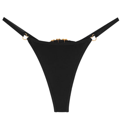 1pcs Fashion Heart Decor Sexy Women G-string Breathable Sexy Lingerie Erotic Elegant Female Underwear Hot Sale Lady Thongs