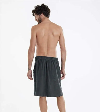 Men's Shorts 2025 Wearable Bath Towel Bathhouse Shower Room Bathrobe Pocket Bath Towel Clothing