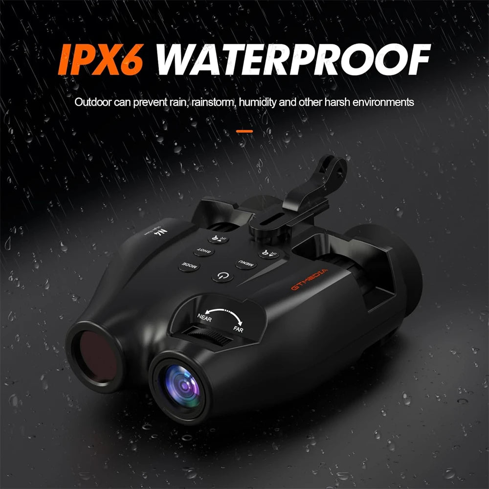 GTMEDIA N4 Night Vision Binoculars HD Infrared Night-Visions Goggles 300M Full Darkness Day/Night Use For Hunting Photos Videos