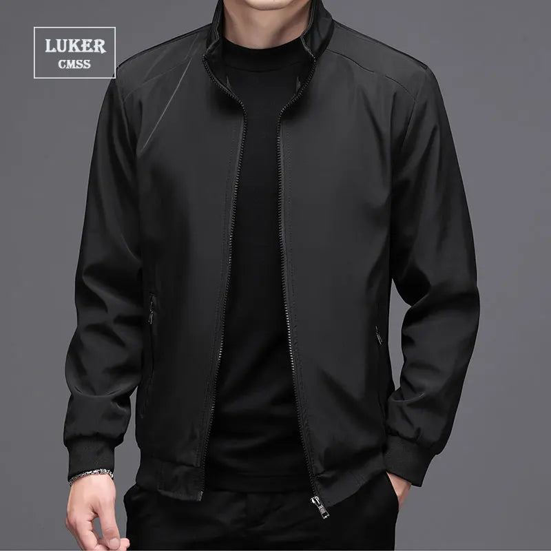 Tunn Bomberjacka Herr – Business & Casual Vår/Sommar, Grå/Blå/Svart, M–5XL