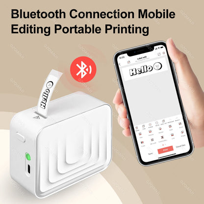Marklife M1 Trådlös Bluetooth Termisk Etikettskrivare – Bläckfri Mini Portabel App-styrd 12–15mm Hem Kontor 2026