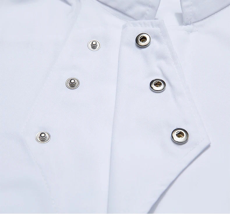 Catering Cooking White Shirt Restaurant Kitchen Chef T-shirt Baker Work Uniform Waiter Hotel Clothes Cook Jacket Cafe Overalls