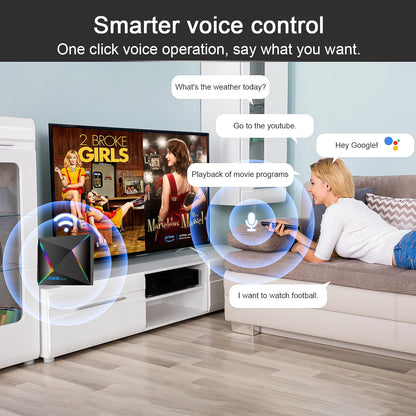 R69 Plus TV Box Android14 Ultra Voice Control HDR10 8K Allwinner H728 Octa Core 1000M LAN WIFI 6 BT5.0 Media Player Set Top Box