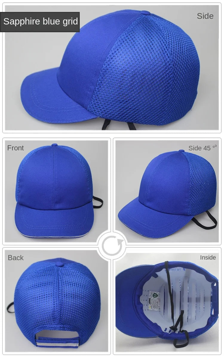 Bump Hat for Safety Baseball Cap Style Hard Hats for Adult Men Women Breathable Lightweight for Head Protection Short Brim