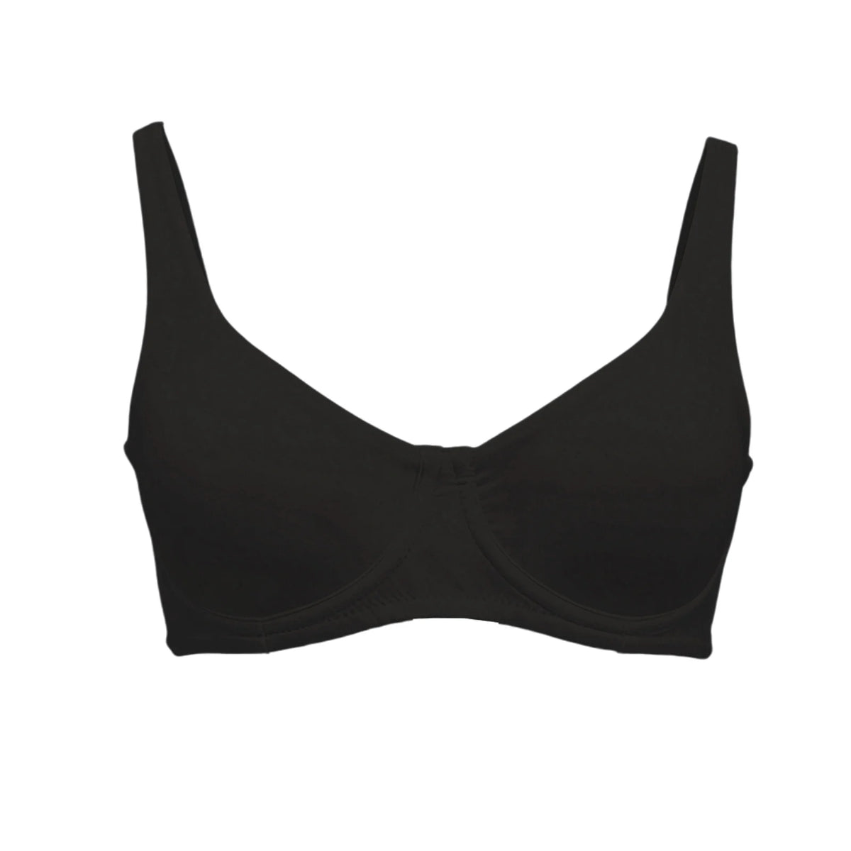 Osynlig ovadderad balconette sport-BH med bygel