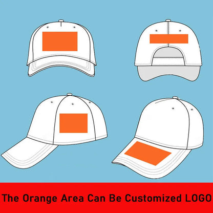 Customized LOGO Men's And Women's Adjustable Baseball Cap Printed Embroidery Peaked Cap Casual Solid Color Hip-Hop Hat