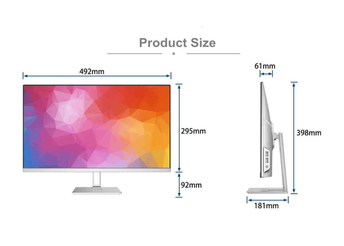 Design All In One Desktop Computer PC AIO Touch PC Core I3 I5 I7 Processor Gamer Computer Desktop All-In-One PC UPS Battery PC