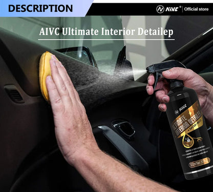 AIVC Interior Detailer Leather plastic Rubber Dressing Ceramic Black Shine Trim Restorer Car Auto Polish Cleaning Products