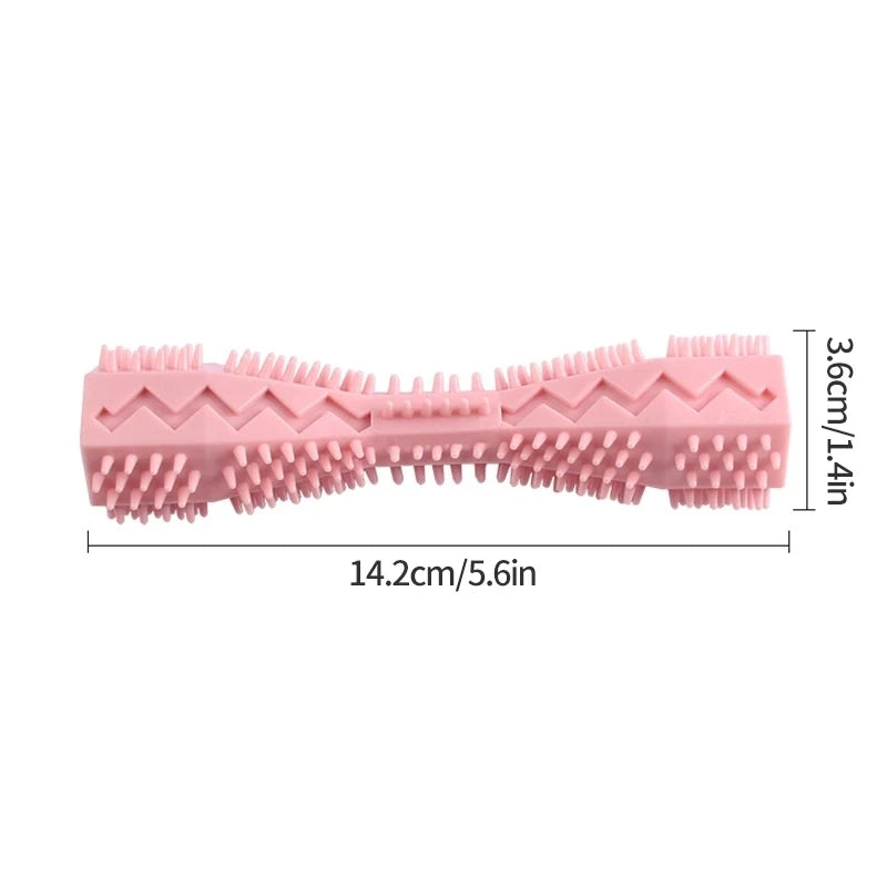 Durable Bite Resistant Dog Chew Stick, Leakage Food Dispensing Pet Teething Toy for Puppy Oral Teeth Cleaning