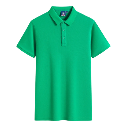 Polo-shirt med Eget Tryck eller Logotyp – 100% Bomull, Unisex S–6XL (Asian)