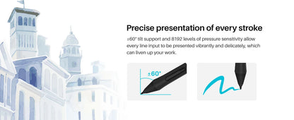 HUION Inspiroy H1060P Ritplatta – 8192 Trycknivåer Batterifri Penna 12 Snabbtangenter 10x6,25" Windows macOS Android Linux