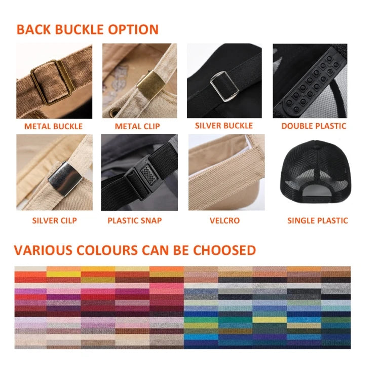 KOOKOFASHION Anpassad Keps Grossist – Valfritt Material Tryck Brodyr Sublimering 3D Logotyp Fram/Sida/Bak MOQ 25 Kepsar Profilkläder
