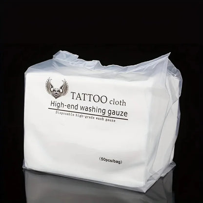 1Pc Disposable Tattoo Wipe Paper 50pcs Tattoo Cloth High-end Washing Gauze Permanent Makeup Cleanig Tattoo Supplies Accessories