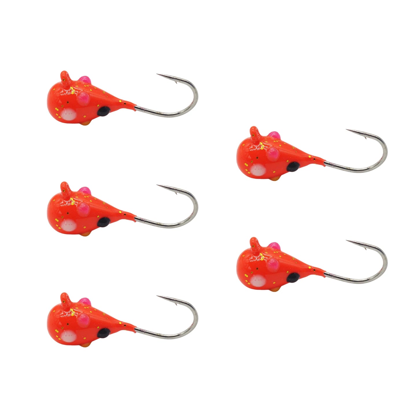 Tungsten Ice Jigs Glow Tungsten Ice Fishing Lure Jigs for Crappie Panfish Walleye