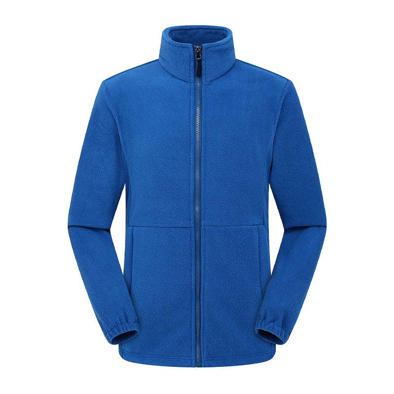 Herr/Dam Fleecejacka Vinter 2026 – Anpassningsbar Tryck Vandring Camping Outdoor S–4XL 6 Färger