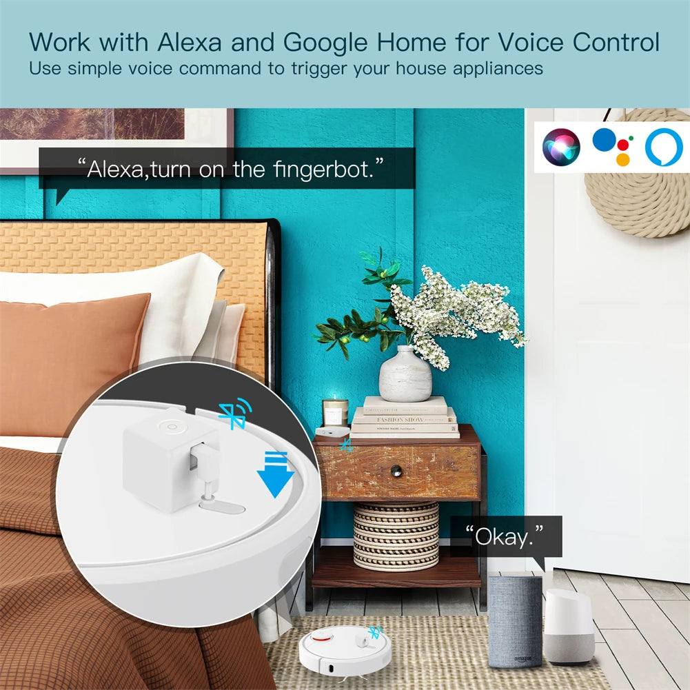 MOES Tuya Smart Bluetooth Fingerbot Strömbrytare Tryckknapp