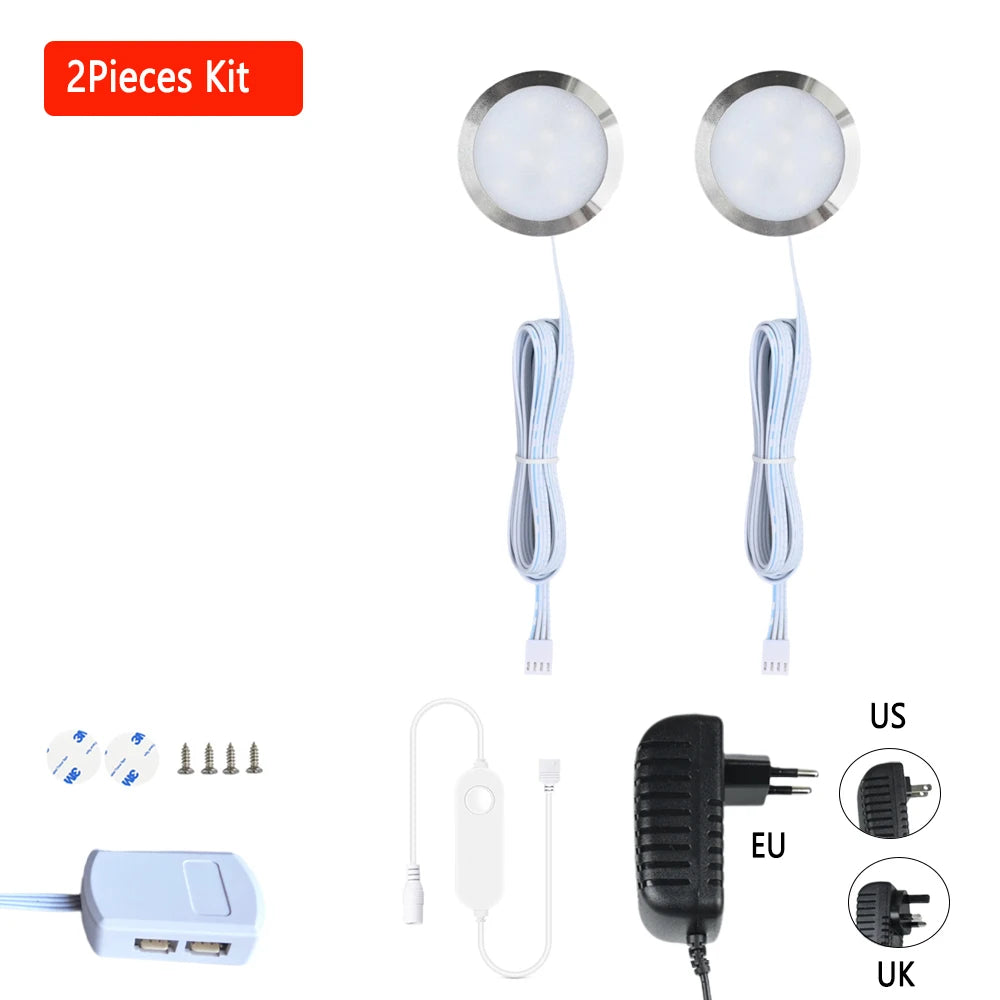 Tuya Zigbee Smart CCT LED Skåpsbelysning – Dimbar, 3000–6500K, SmartThings, Alexa & Google Home, 2–9 lampor