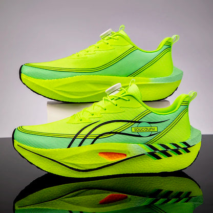 Professionella löparskor med kolfiber – Lätta, halkfria, marathon & fitness, storlek 32–45, 5 färger