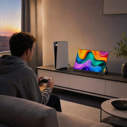 13.3 Inch 2K QHD Portable Monitor, 400 Nits, 100% SRGB, 16:10 Aspect Ratio, Built-in Speakers, VESA Mountable, Integrated Hidden