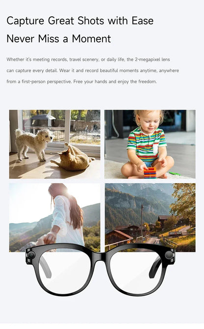 Xiaomi Smart AI Glasses 800W Shooting Camera HD Photo Video Voice Call Translation Waterproof Bluetooth AI Motorcycle Glasses