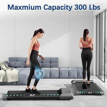 Löpband och Walking Pad för Hemmabruk – 2,5 HK, Max 159 kg, LED-display och PitPat-app