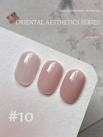 1-30pcs PSK Nude Pink Color Nail Art Ice Transparent Bare Color Nail Enamel 2026 New Net Red Popular White Gel Nail Polish