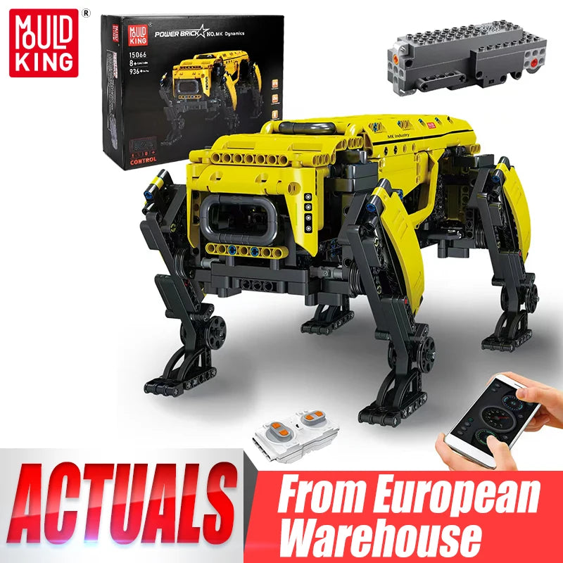 MOULD KING robothund – motoriserad byggsats 15066 eller 15067