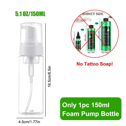 Ultra Concentrated Green Soap Tattoo Foaming Bottle – Tattoo Supplies for Tattoos, Piercings, Skin and Equipment Cleaning
