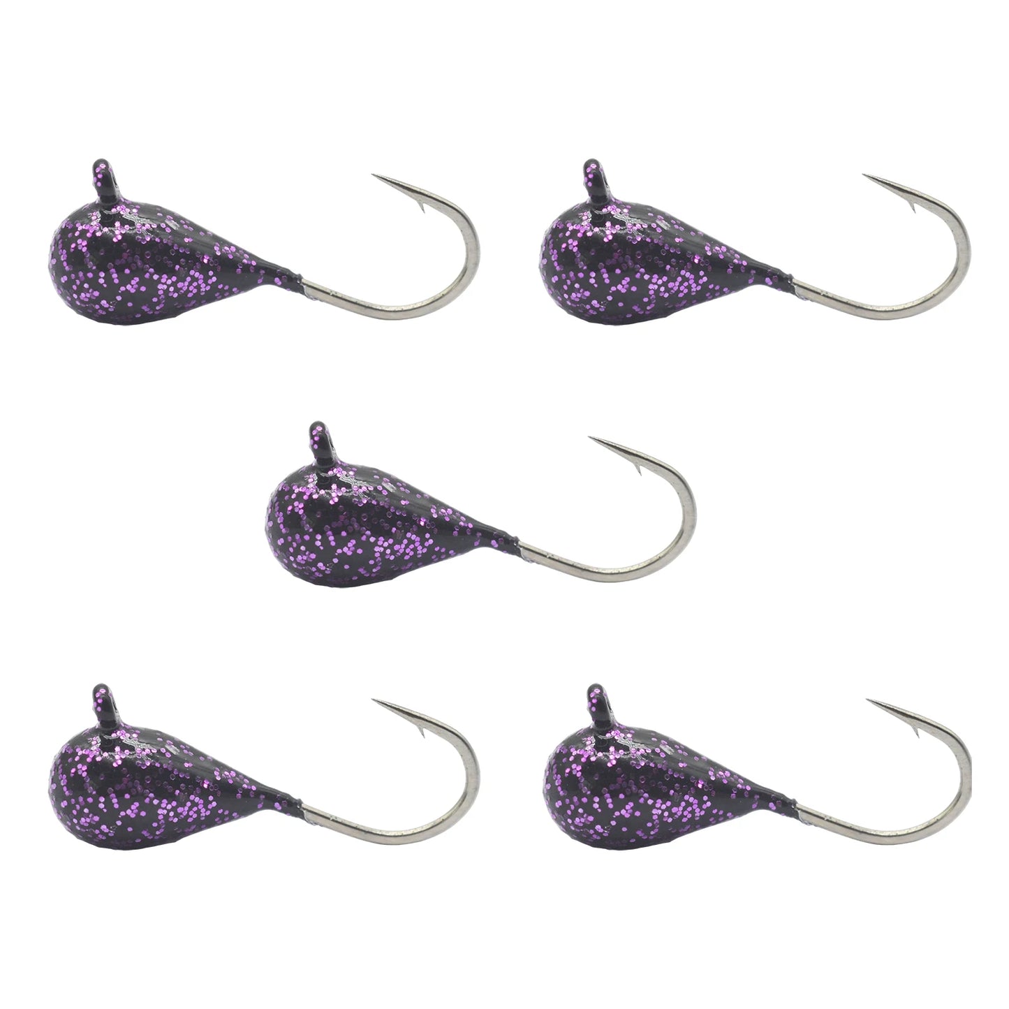 Tungsten Ice Jigs Glow Tungsten Ice Fishing Lure Jigs for Crappie Panfish Walleye