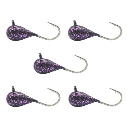 Tungsten Ice Jigs Glow Tungsten Ice Fishing Lure Jigs for Crappie Panfish Walleye