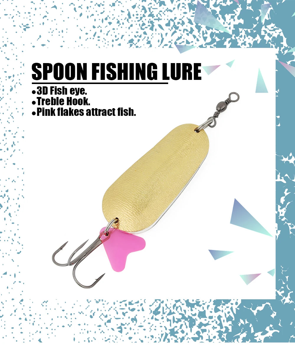 W.P.E Fishing Lure JIG Double Artificial Bait 8 Grams With Connector Three-anchor hook Metal sequins For fishing