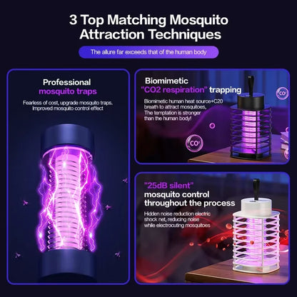 Mosquito Killer Lamp LED Bug Zappers Indoor Mosquito Zappers Fly Zappers Light Trap for Home Kitchen Backyard Garden Camping Pat