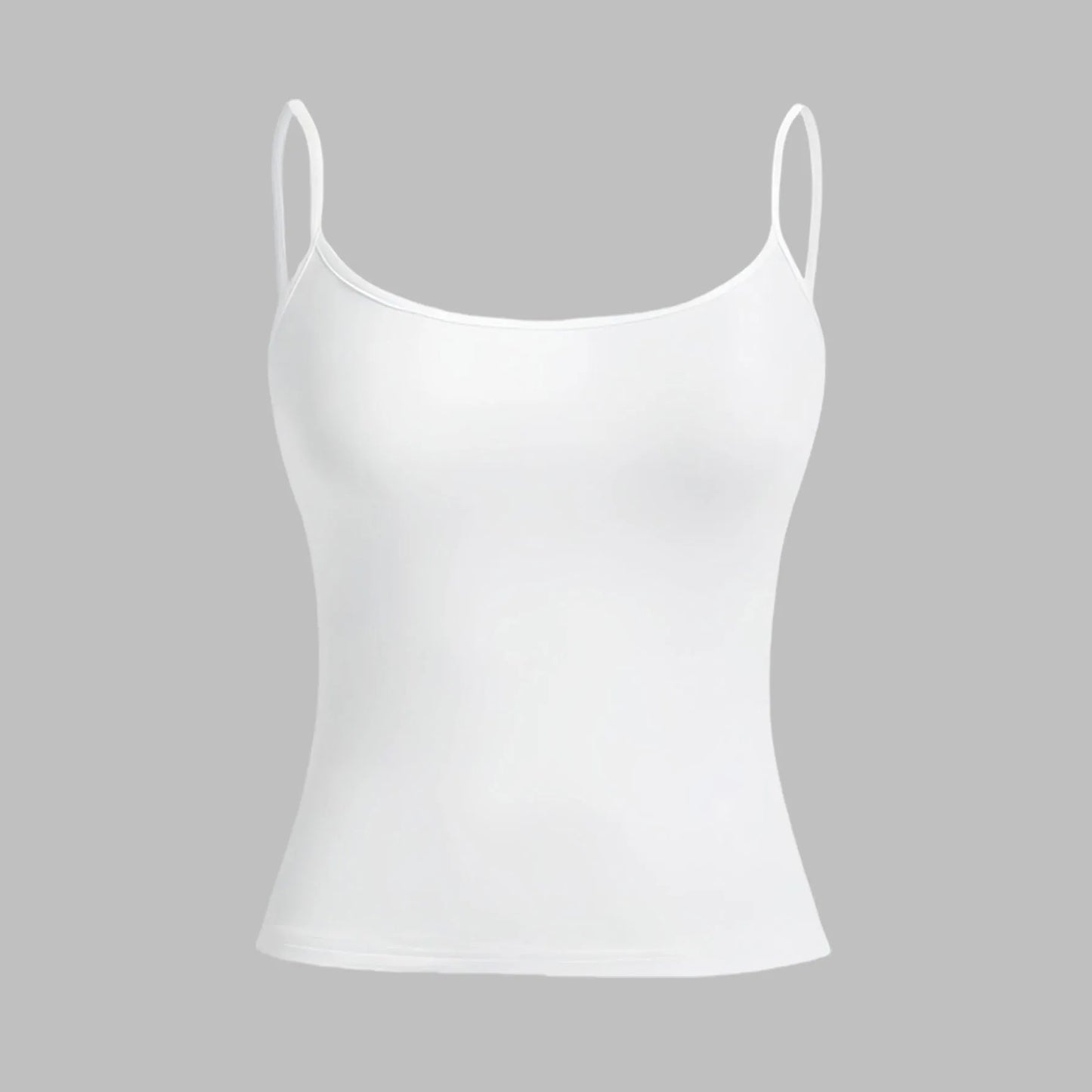 Women Tank Top Strap Slim Top for Summer Fashion Versatile Casual Breathable Micro Elastic Fabric Sleeveless Strap Top