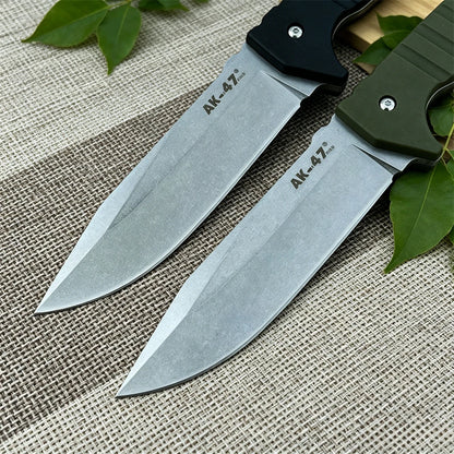 Outdoor Fixed Blade Straight Knife, 7Cr13Mov High Hardness Blade, Nylon Fiber Handle for Camping Hiking Survival EDC Gift Knives