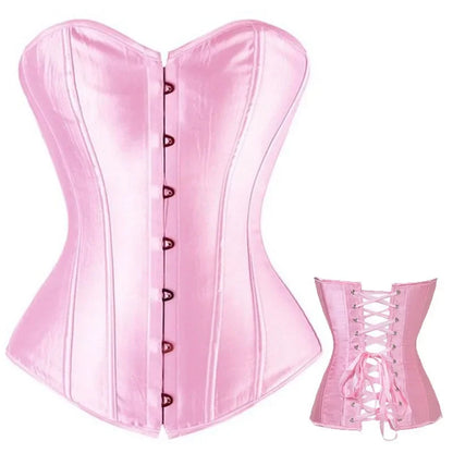 Sexig gotisk korsett shapewear dam steampunk snörning midjeträning