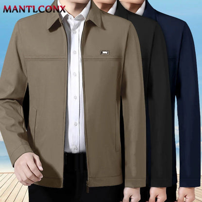 Herr Casual Blazer – Lös Business Kavaj för Kontor, Vår & Höst, 7 Färger, Storlek M–3XL