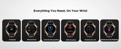 DOOGEE Anywise W1 AI Smart Watch GPS 1.43" AMOLED Display 24Hrs Health Monitoring 5ATM Water Resistance Waterproof Sport Watch