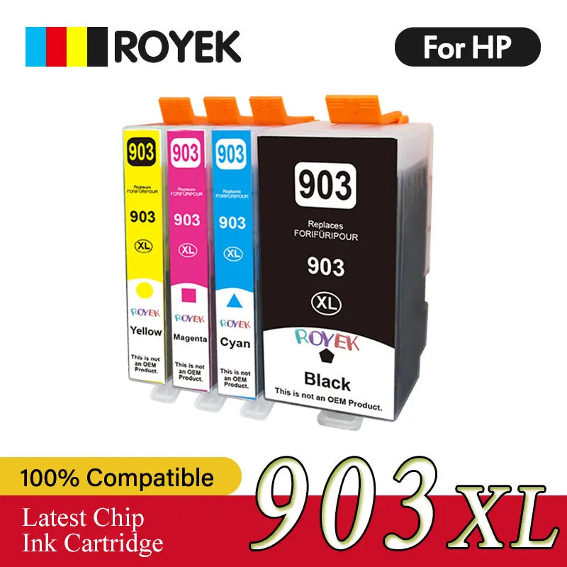 903XL 903 XL Bläckpatron kompatibel för HP Officejet Pro-skrivare