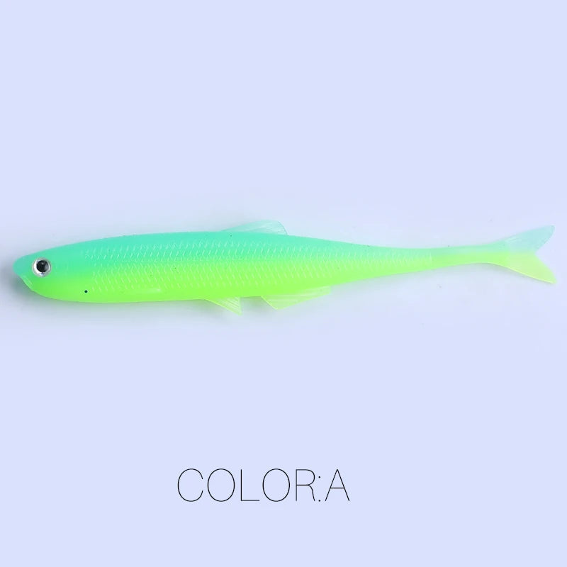 NEW Supercontinent leanness ShadTeez 60mm/80mm Perch Bass Artificia Pike Zander Predator Fishing 3d eyes Soft lure Fishing lures