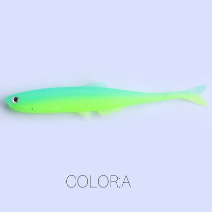 NEW Supercontinent leanness ShadTeez 60mm/80mm Perch Bass Artificia Pike Zander Predator Fishing 3d eyes Soft lure Fishing lures