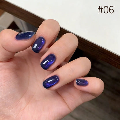MIANEL Orion Nebula Cat Eye Gel Nail Polish Sparkling Crystal Shimmer Blue Purple Gold 2026 Spring/Summer Unique Special
