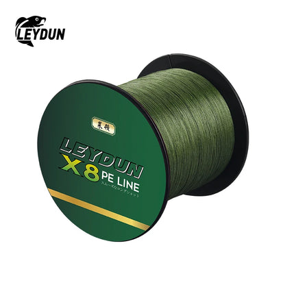 LEYDUN 500m Micro New Fishing Lines 8 Strands Braided PE Japan Smooth Multifilament Line Sea Fishing Carp Fly Wire Line Tool