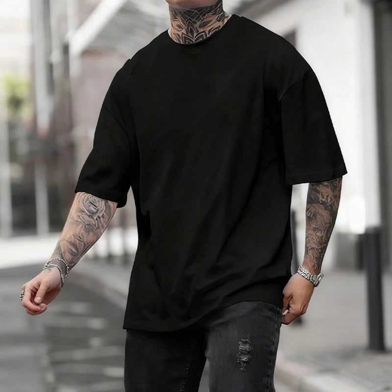 Klassisk herrtshirt i bomull för vardag och sport