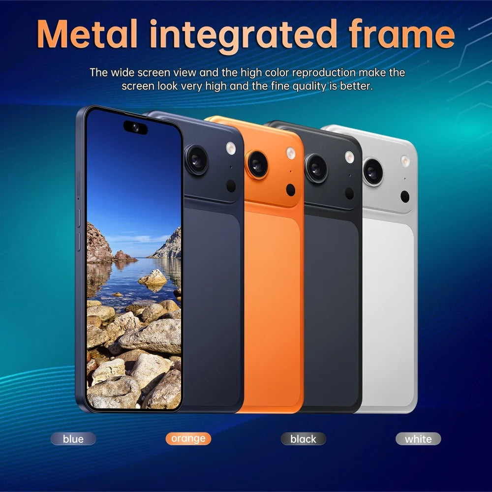 I18 Pro Max Mobile Phones Smartphone Android Smartphone 5G Cell phone 7.3 Inch 16 + 48MP AI Camera 7800mAh Global Version