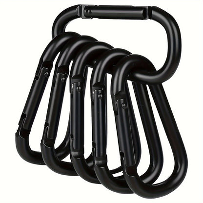 Aluminum Alloy Carabiner D Ring Outdoor Clip Hook 2.3" Spring Snap Clip for Camping Hiking Backpack Keychain Dog Leash DIY Gear