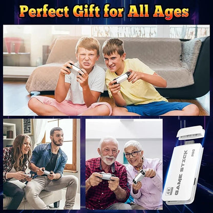 M15 4K TV Game Stick Retro Spelkonsol – 64GB/128GB 20 000–40 000 Spel 23 Emulatorer Trådlösa Handkontroller HDMI