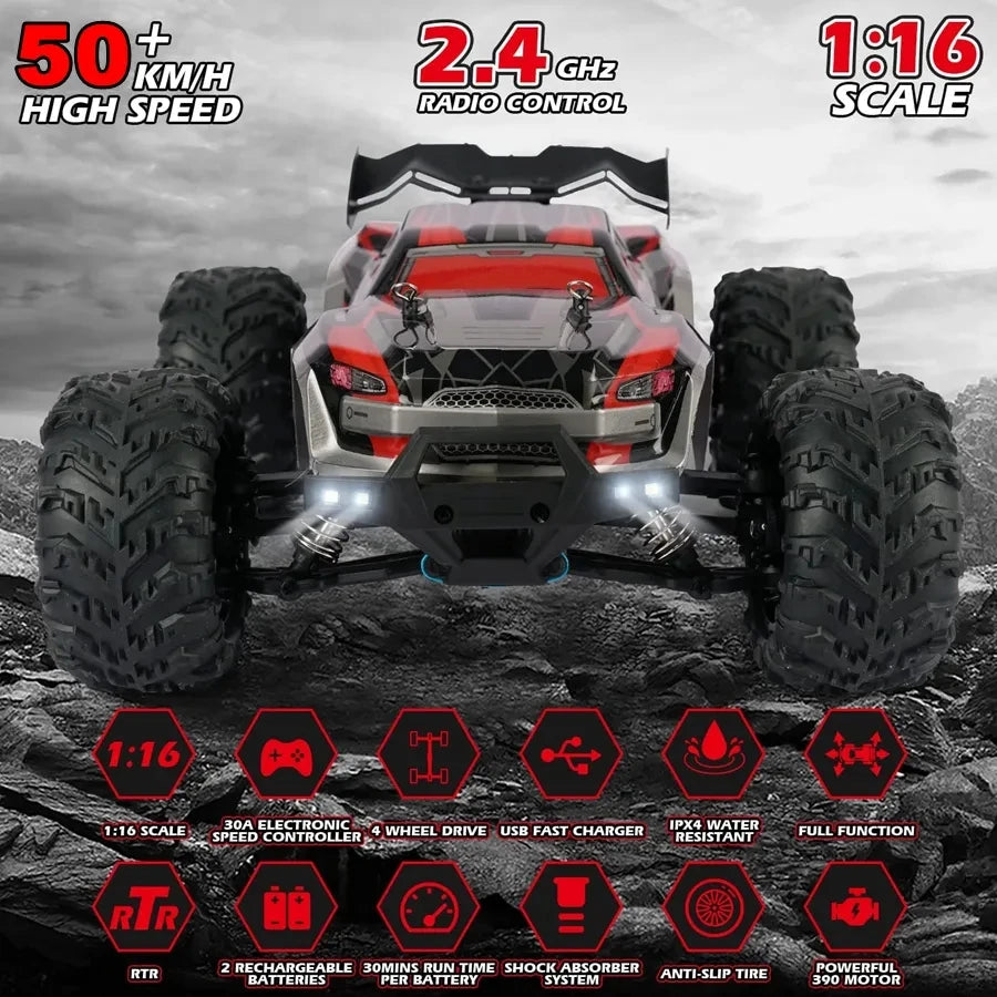 4WD radiostyrd bil i skala 1:16 med 4 kanaler